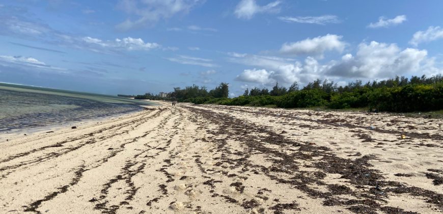 Prime 1 Acre Beach Front For Sale in Vipingo